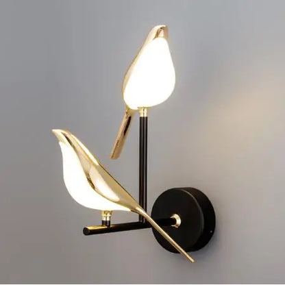 Decorbites™ Golden Bird LED Wandlampe: Modernes Design für Flur, Treppenhaus, Wohnzimmer, Schlafzimmer-Dekoration