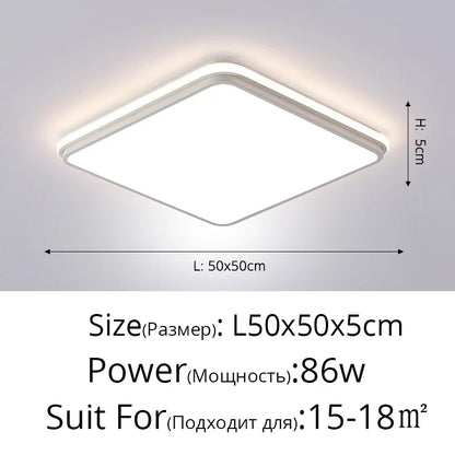 DecorBites™ LED Ceiling Lamps: Modern Dimmable Lights for Living Room, Dining Room, Bedroom