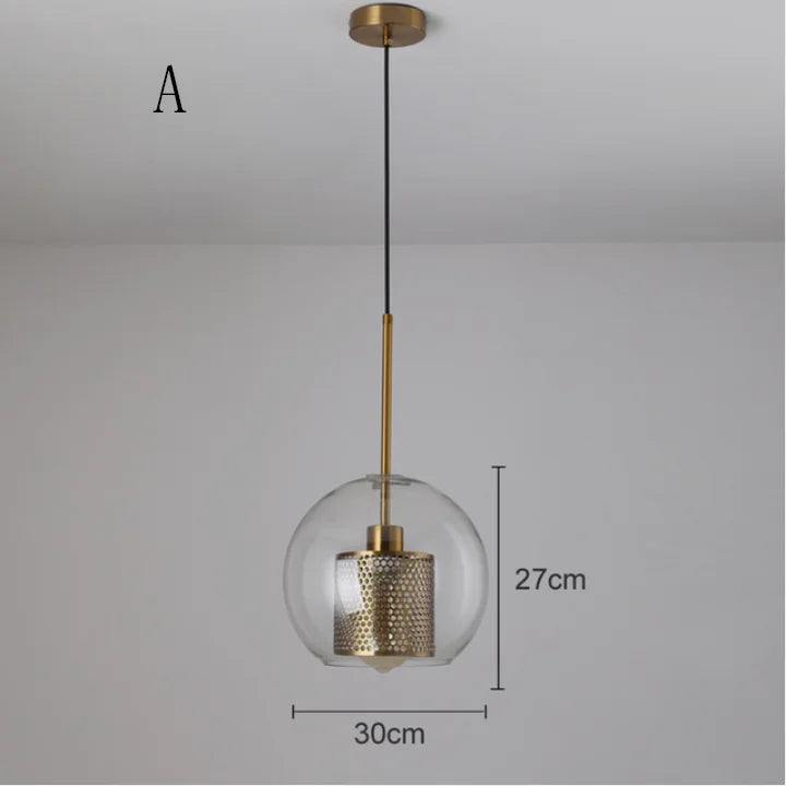 Decorbites™ Glas-Kugelleuchte: Moderne Hängelampe für Küche, Esszimmer, Wohnzimmer