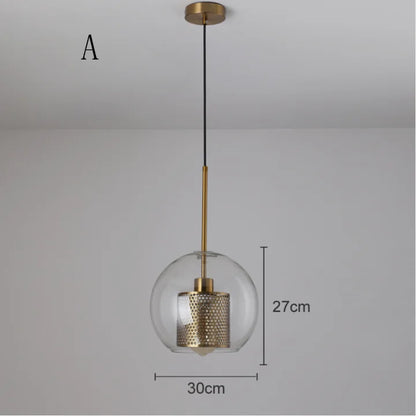 Decorbites™ Glas-Kugelleuchte: Moderne Hängelampe für Küche, Esszimmer, Wohnzimmer