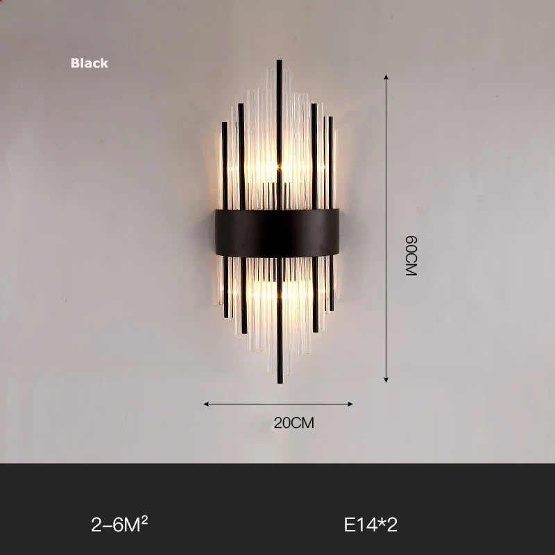 Nordic Gold Black Sconce