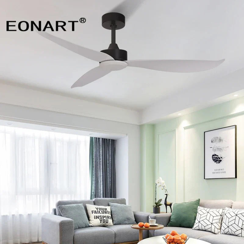 Decorbites™ 52" Deckenventilator mit Kunststoffflügeln und Fernbedienung für das Schlafzimmer