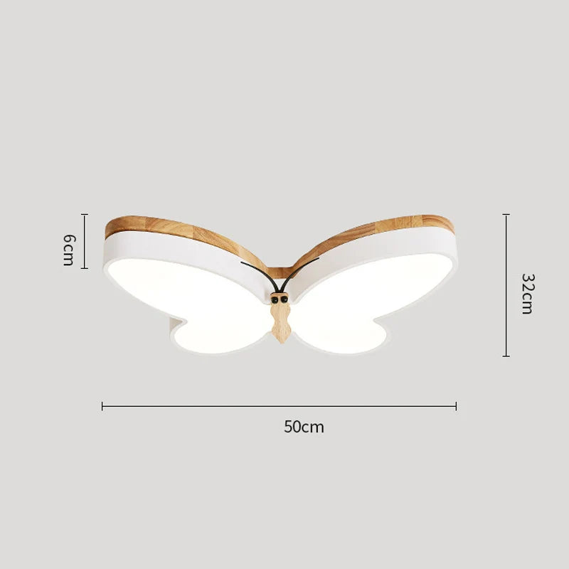 Decorbites™ LED-Schmetterlings-Lüster Modernes Holz-Deckenlicht für Kinderzimmer