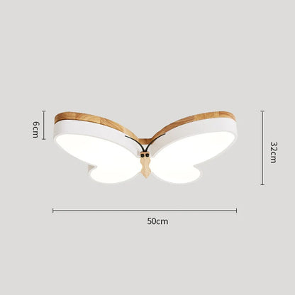 Decorbites™ LED-Schmetterlings-Lüster Modernes Holz-Deckenlicht für Kinderzimmer