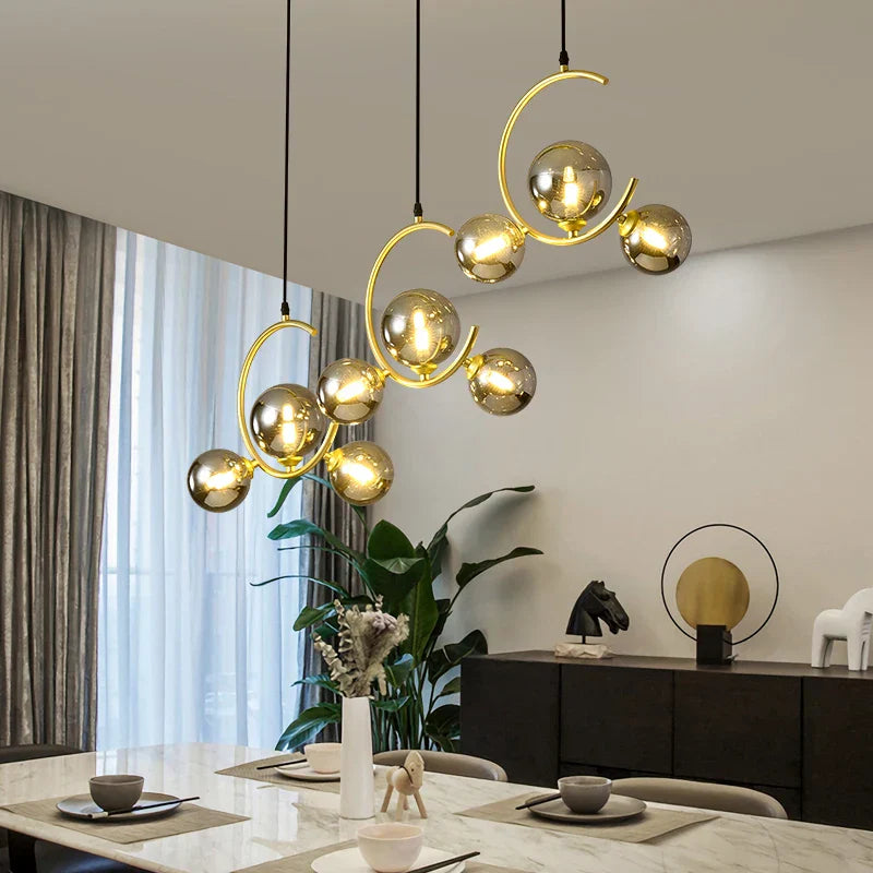 Decorbites™ Glas-Kugelleuchte | Moderne nordische G9 LED Lampe für Wohnzimmer & Schlafzimmer