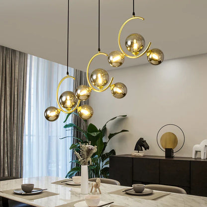 Decorbites™ Glas-Kugelleuchte | Moderne nordische G9 LED Lampe für Wohnzimmer & Schlafzimmer