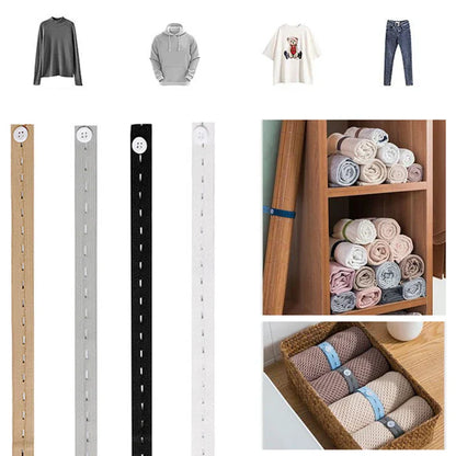 Decorbites™ elastische Bänder Kleiderfaltungs-Organizer-Beutel für Schals, Hemden, Hosen