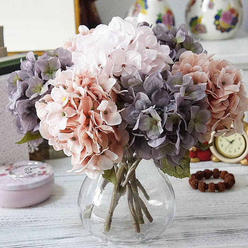 Decorbites™ Hortensienzweig Seidenblume Hochwertige Künstliche Party-Raum-Dekoration