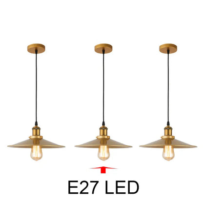 Decorbites™ Gold-Schmiedeeisen-Kronleuchter-Hängeleuchte, E27 LED, nordisch-retro Stil