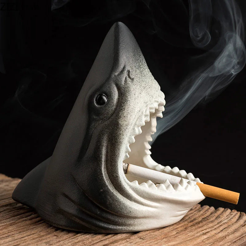 DecorBites™ Creative Shark Storage Ashtray for Home and Office Decoration
