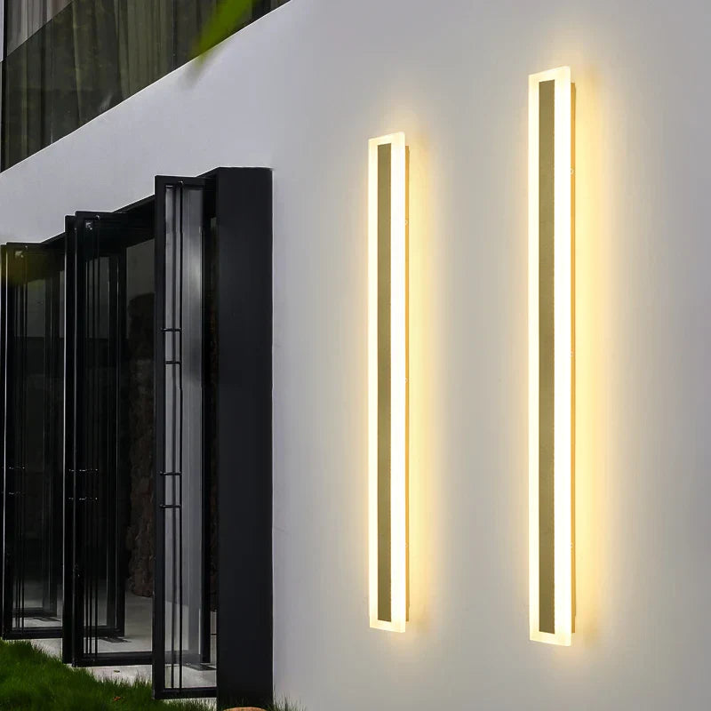 Decorbites™ LED Wandlampe: Wasserdicht, dimmbar, Aluminium, Außenwandleuchte – Gold