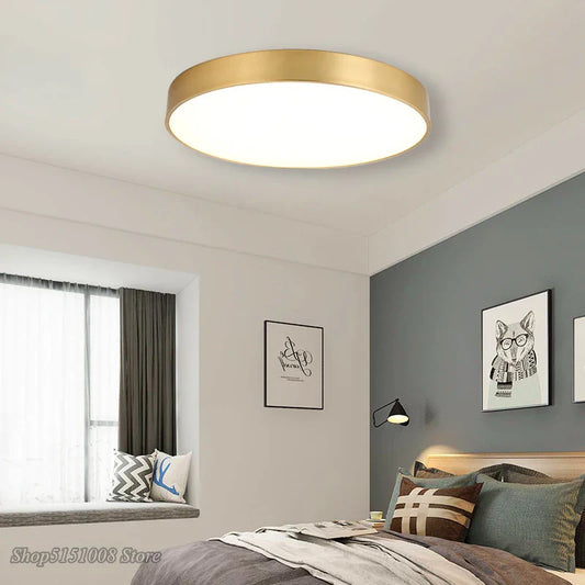 Decorbites™ Gold Akryl-LED-Deckenleuchte - Modern ultradünne Oberfläche, nordisches Design