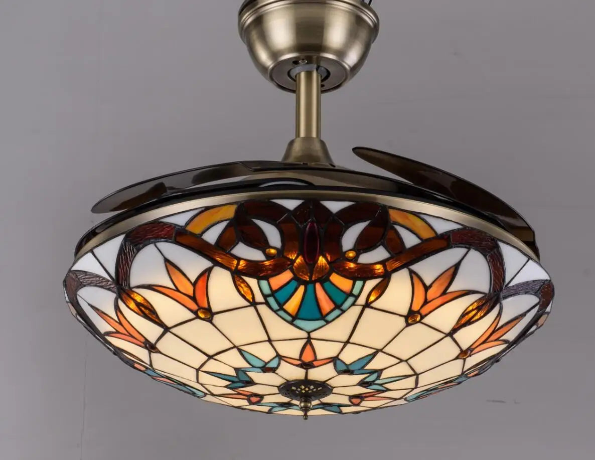 Decorbites™ 42-Zoll Retro-Deckenventilator mit Lampe und Fernbedienung für Wohnzimmer und Esszimmer
