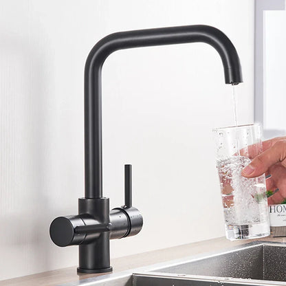 Decorbites™ Zweispundenduschfilterarmatur mit 360-Grad-Drehung für gereinigtes Küchenwasser