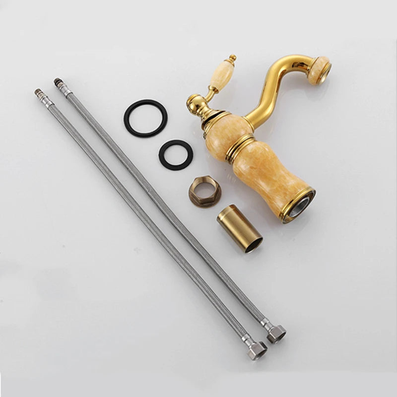 Brass Waterfall Bathroom Faucet 360 Rotate
