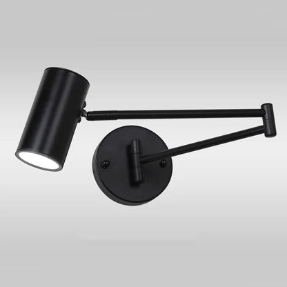 DecorBites™ Adjustable Swing Arm Wall Lamp for Bedside Reading - LED Wall Sconce
