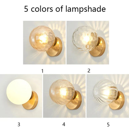 Decorbites™ Glasball-Wandlampe: Modernes minimalistisches nordisches Design, luxuriöse Beleuchtung für das Schlafzimmer