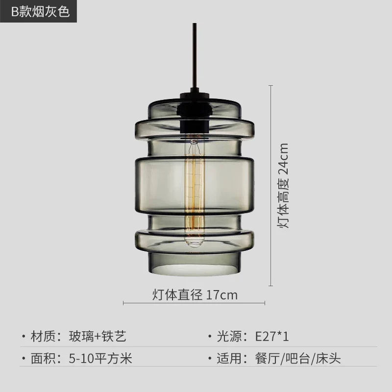 DecorBites™ Geometric Glass Pendant Light Collection: Modern Crystalline Pendant Series