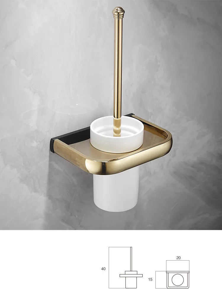 Gold Black Bathroom Hardware