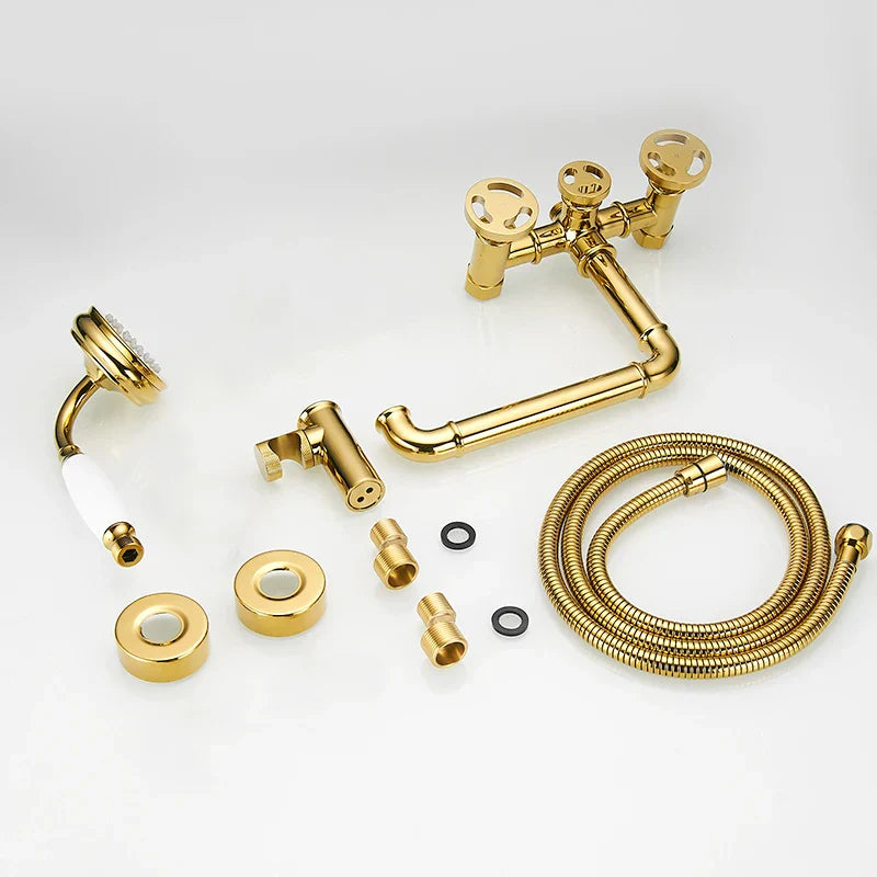 Gold Dual Control Shower Set