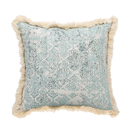 Decorbites™ Grünes Fransen-Kissenbezug 45x45cm/30x50cm aus Baumwolle und Leinen für die Heimdekoration