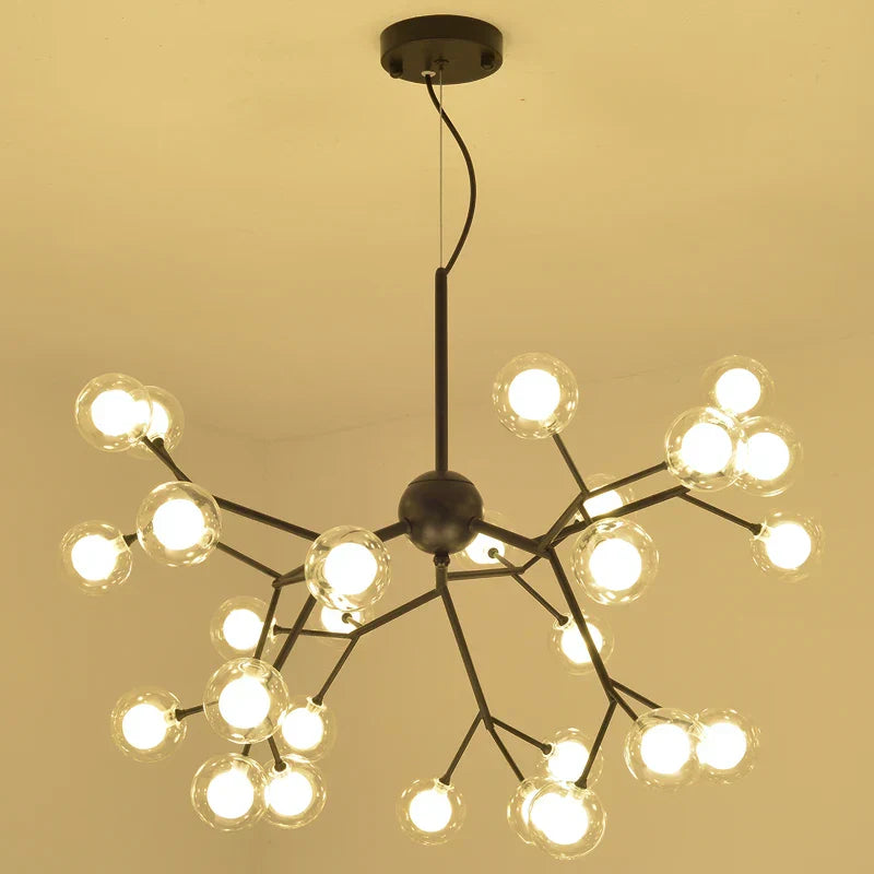 Decorbites™ Heracleum Firefly Glas-Kugelleuchter: Goldener Luxusbeleuchtung für Esszimmer, Küche und Treppenhaus