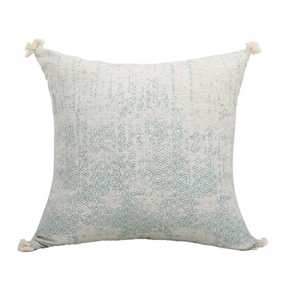 Decorbites™ Grünes Fransen-Kissenbezug 45x45cm/30x50cm aus Baumwolle und Leinen für die Heimdekoration