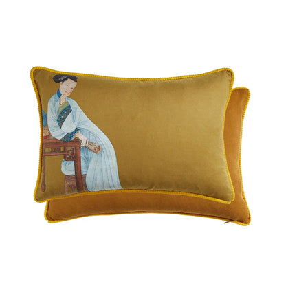Decorbites™ Gerichts-Welpe-Druck Fellgefranst Bolster Bezug Dekoratives Kissenbezug
