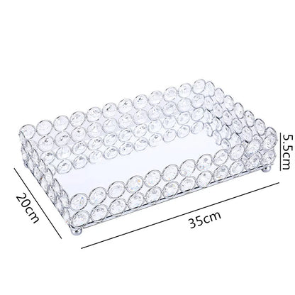 Decorbites™ Kristallglas-Spiegelablage Kosmetik-Schmuck-Organizer-Regal-Aufbewahrung
