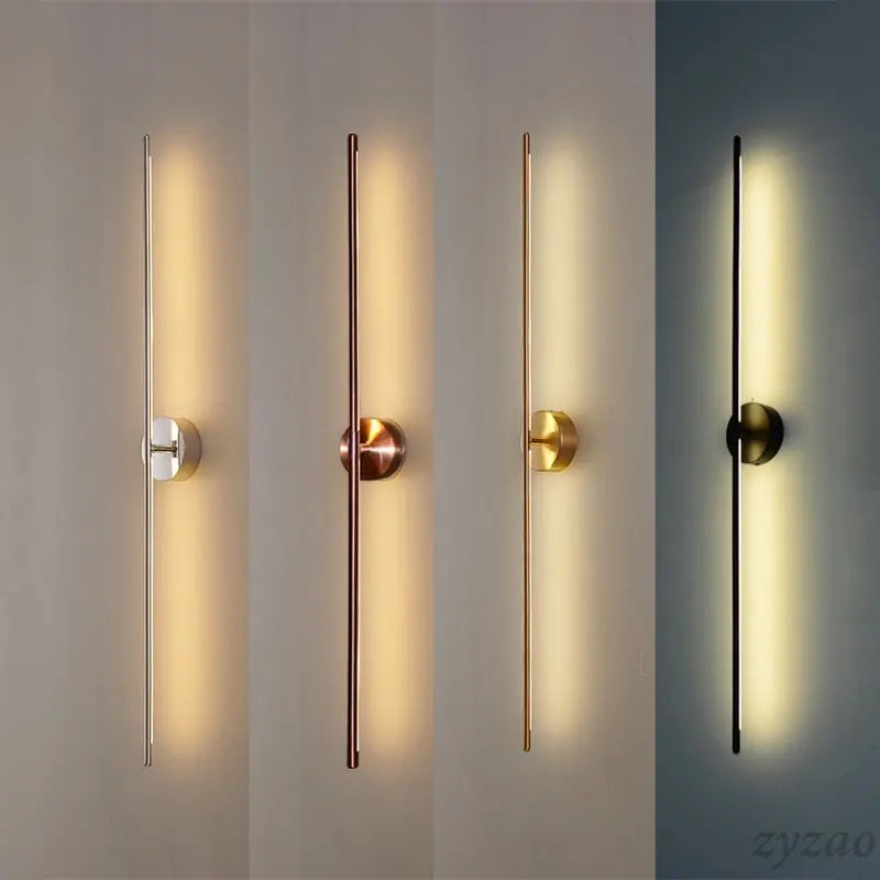 Gold Geometric Wall Lamps L120cm Contemporary