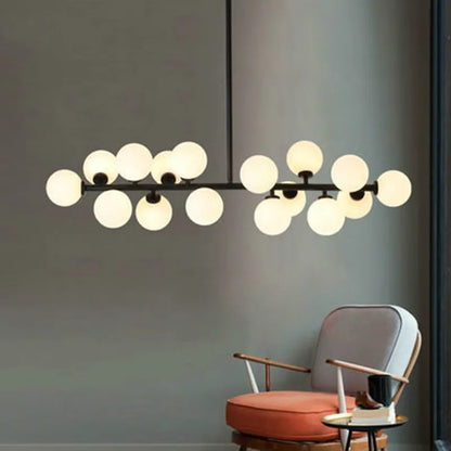 DecorBites™ Glass Ball LED Chandelier for Home Interior Lighting and Kitchen Staircase
