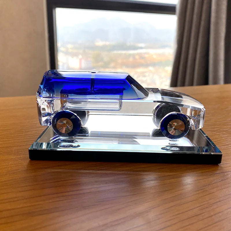 DecorBites™ Crystal Car Figurine Glass Model Ornament Table Decor Gift