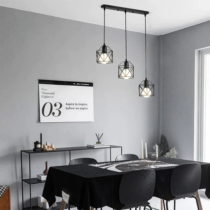 DecorBites™ Iron Frame Retro Led Pendant Light for Kitchen Dining Living Room