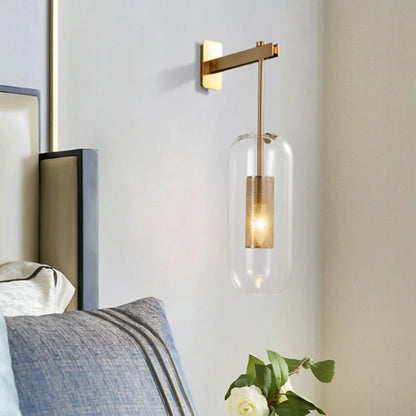 Decorbites™ Gold-Glas-Wandlampe: Postmoderne E14-Industrielle Wandlampe für die Einrichtung des Zuhauses