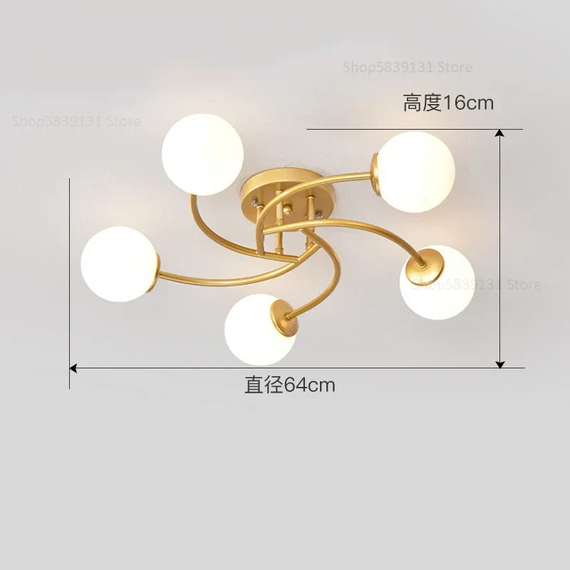 Decorbites™ Glasbirnen-LED-Deckenleuchte für modernes Wohnzimmer und Küche