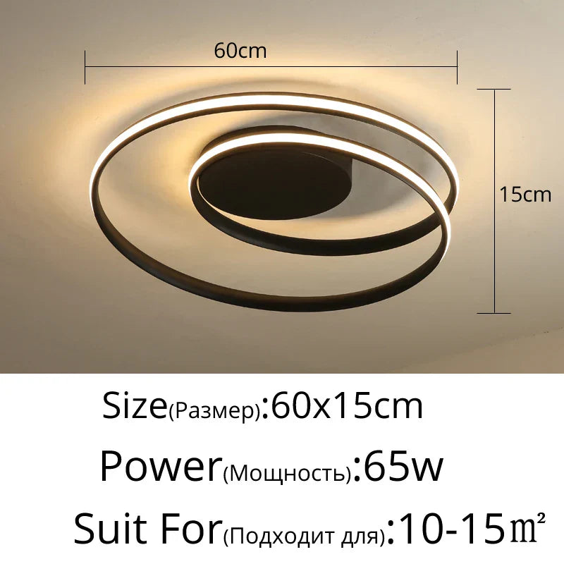 Decorbites™ LED-Kronleuchter: Moderne Oberflächenmontierte Lampen für Wohnzimmer, Schlafzimmer, Arbeitszimmer