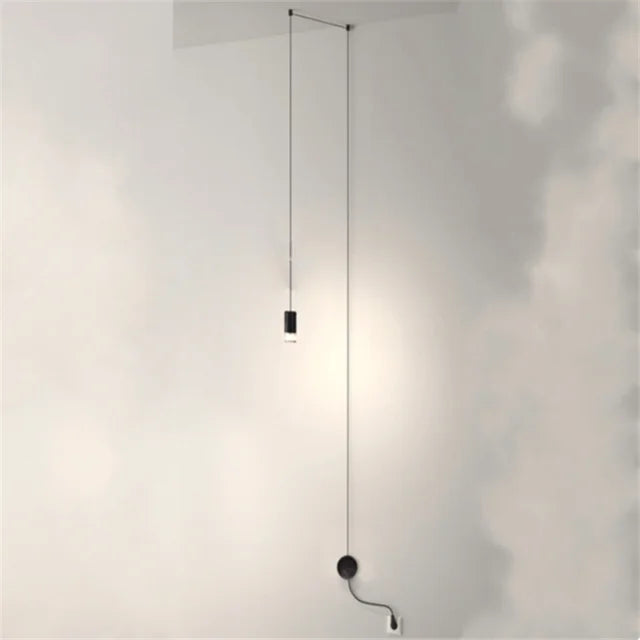 Decorbites™ Industrielle Eisenkunst LED-Hängeleuchte - Schwarze Minimalistische Wandlampe