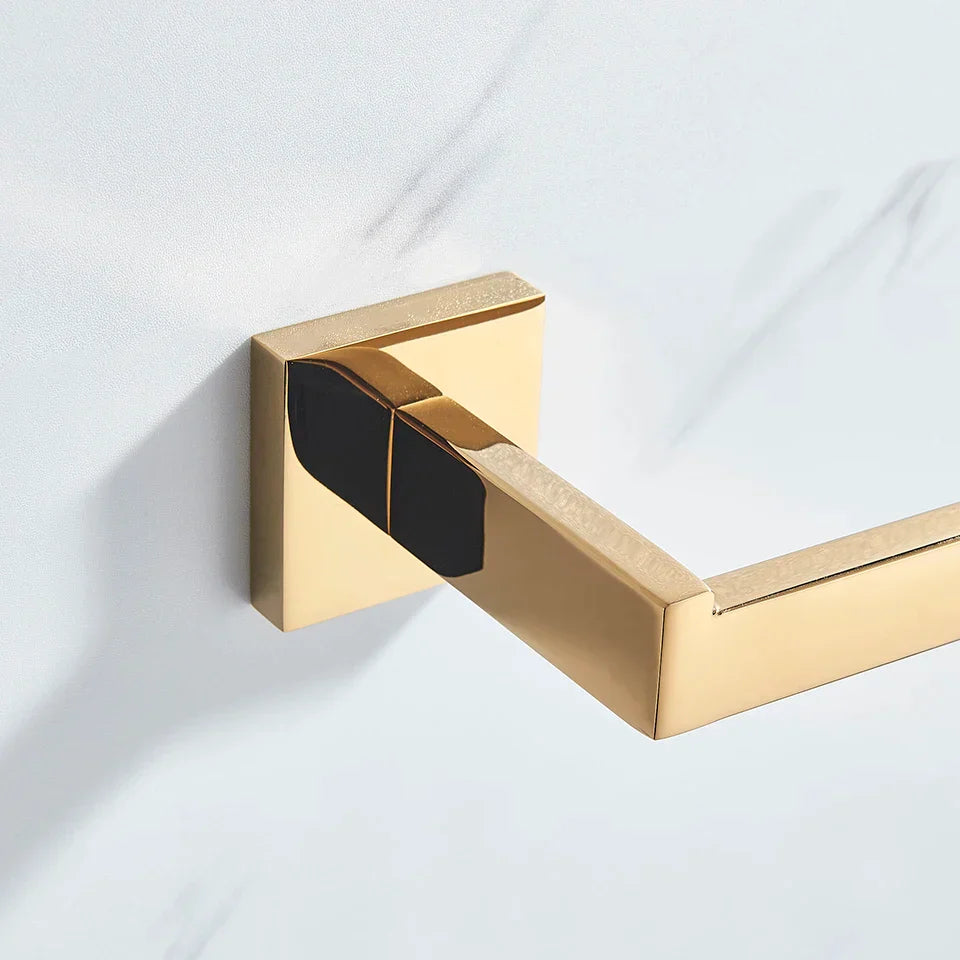 Gold Polished Bath Set