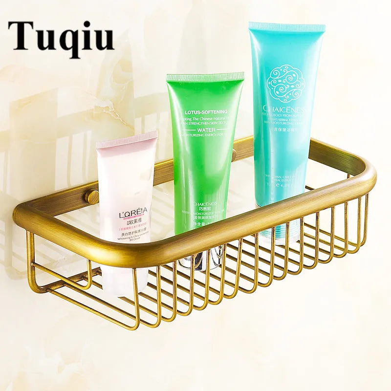 Gold Brass Bathroom Shelf