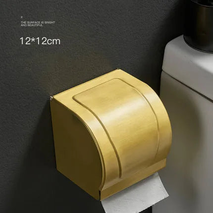 Decorbites™ Gebürstetes Gold-Aluminium-Toilettenpapierhalter
