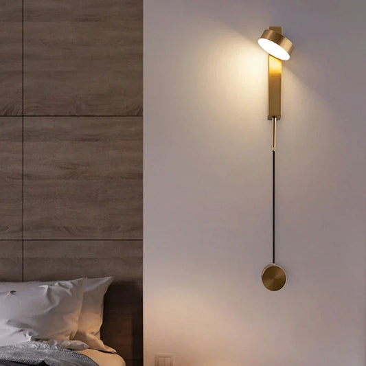 Decorbites™ Gold LED Wandlampe mit Dimmschalter – Kreatives Design für Schlafzimmer und Flur