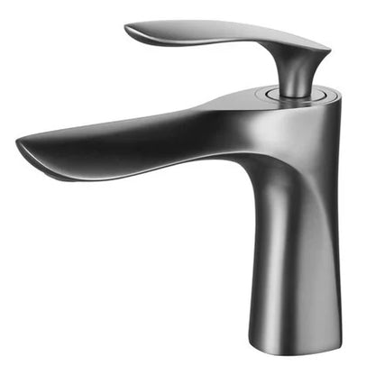 DecorBites™ Gold Basin Faucet with Single Handle Hot & Cold Water Mixer Deck Mount