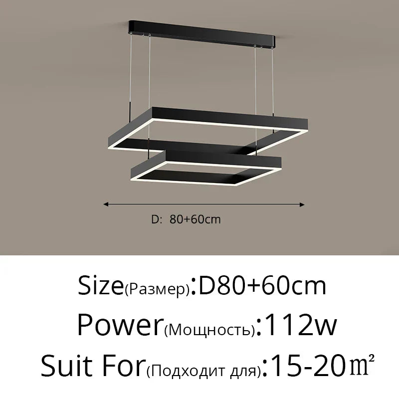 Decorbites™ LED-Kronleuchter: Moderne Aluminium-Lüsterlampen für Schlafzimmer, Flur, Esszimmer, Wohnzimmer