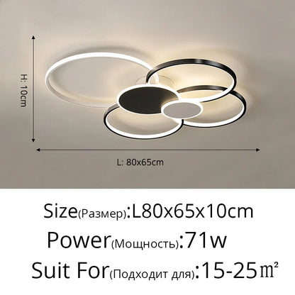 DecorBites™ LED Ceiling Chandelier Light for Living Room Bedroom Dining Hall Indoor Lighting Fixtures