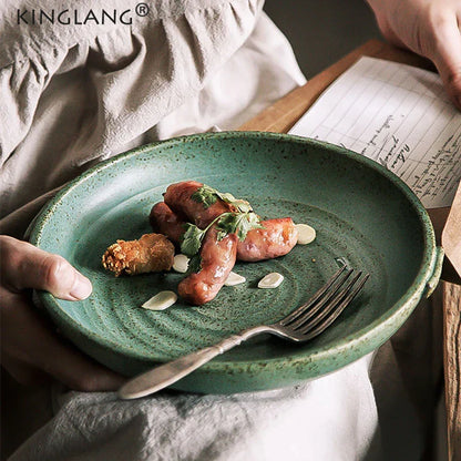 Decorbites™ Japanischer Stil Keramisches Rundes Teller - Restaurantqualitäts Geschirr