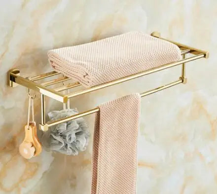 Gold Brass Bath Set