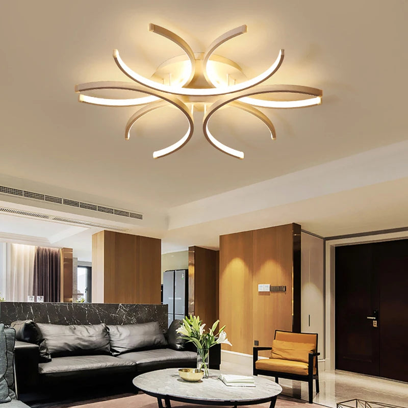 LED-Hängelusterleuchten Weiß Moderne Deckenlampe Schlafzimmer Kreis Dachboden Wohn-Esszimmer Küche Innenbeleuchtung Armatur