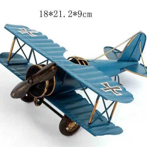 Decorbites™ Eisenflugzeug-Figur Modell: Vintage-Home-Dekoration & Kinder-Geschenk