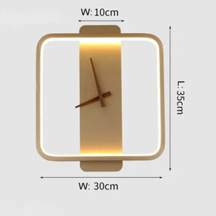 Decorbites™ LED-Wandlampe Wanduhr Modernes Design Nordisch Luxuriös Einfach Für Hotel Nachttisch