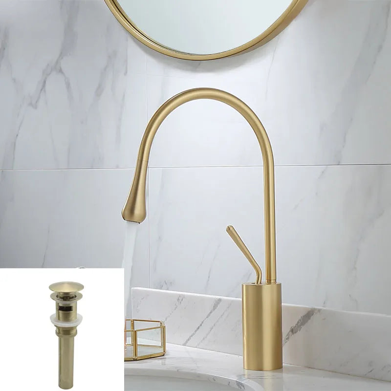 Gold Marble Basin Faucet
